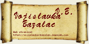 Vojislavka Bažalac vizit kartica